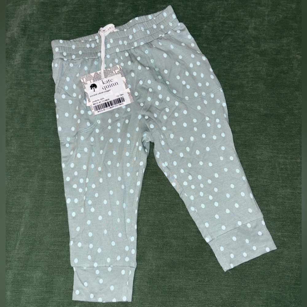 Kate Quinn jadeite Polka Dot Trousers